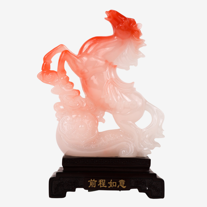 White Horse of Clear Direction and Success 28cm