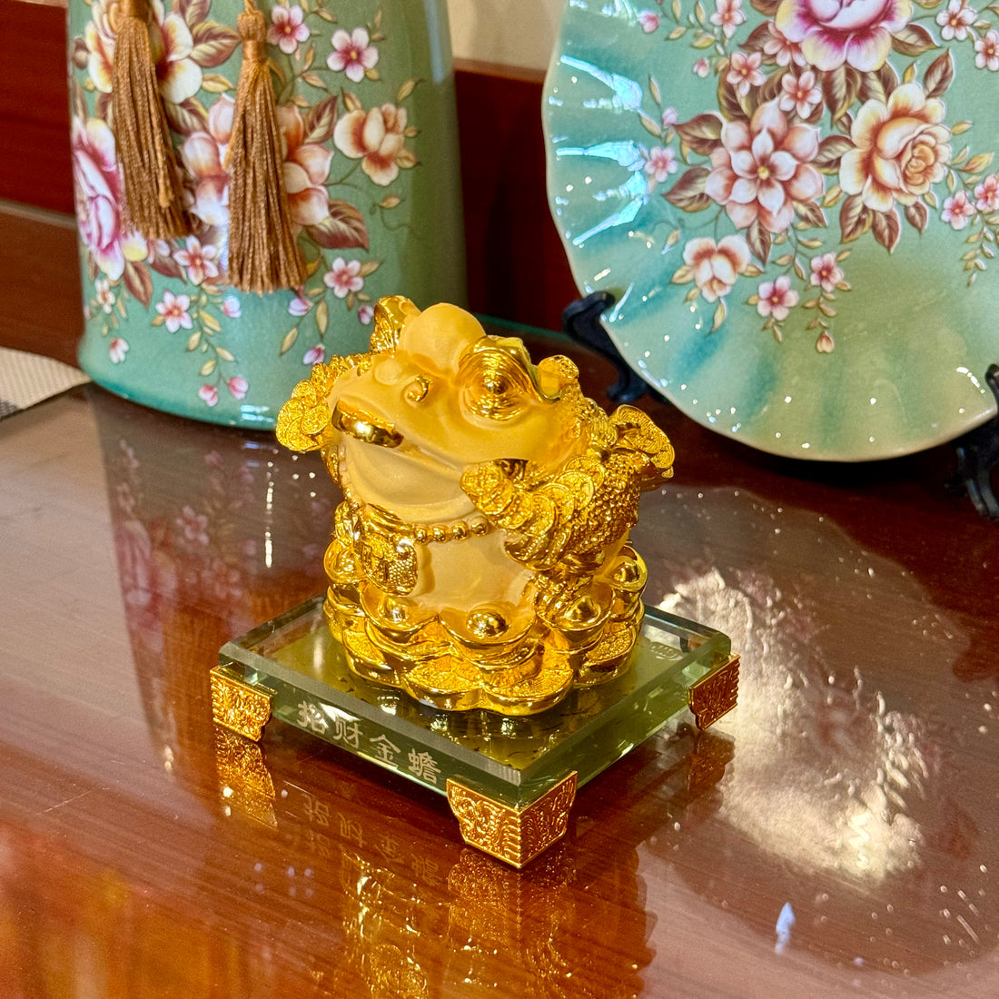 Cute & Lucky Gold Money Frog 11cm Default Title - Feng Shui Charms - Royal Dragon Decor Philippines
