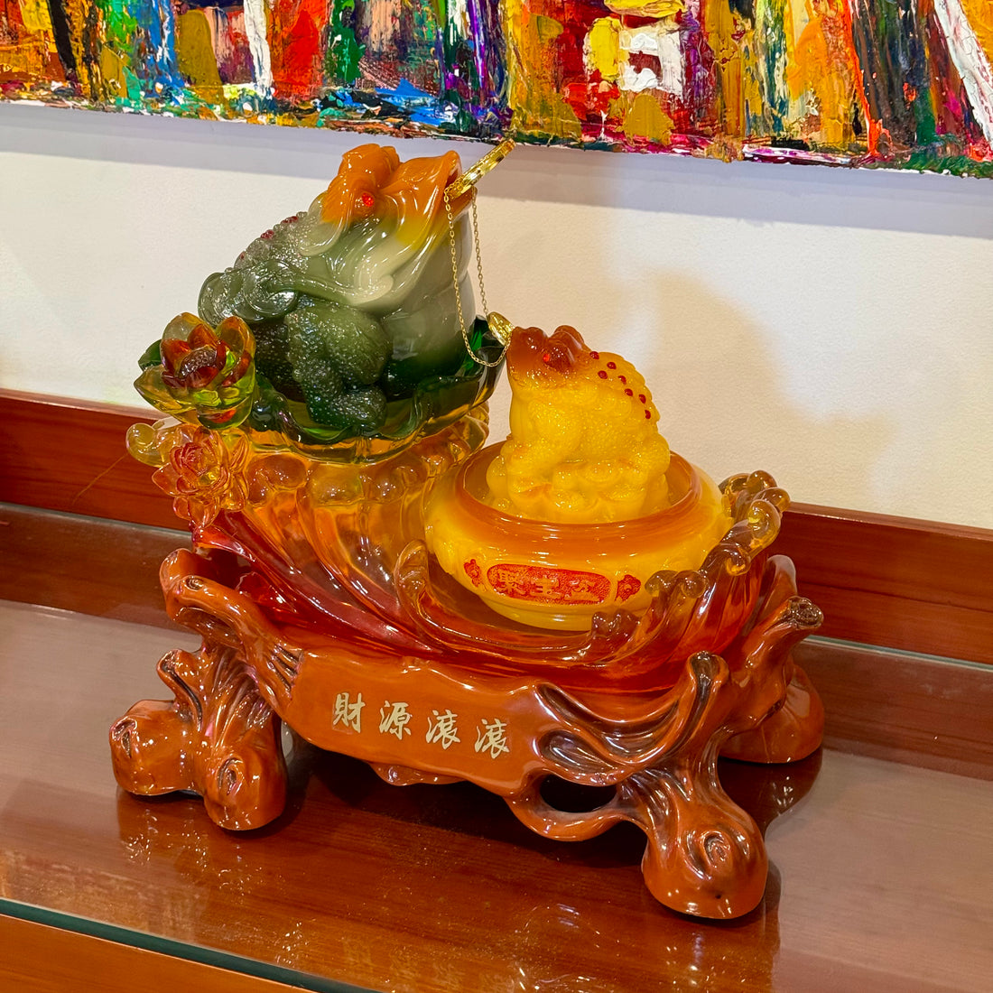 Generational Wealth Money Frog & Child 41cm Default Title - Feng Shui Charms - Royal Dragon Decor Philippines