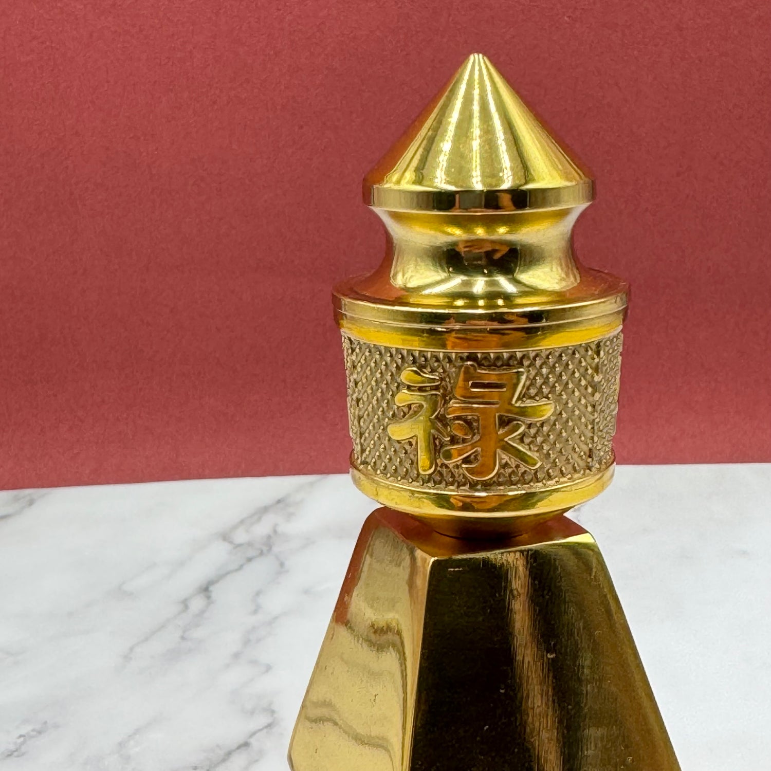 Brass 5 Element Pagoda Flying Star Cure 15cm Default Title - Feng Shui Charms - Royal Dragon Decor Philippines