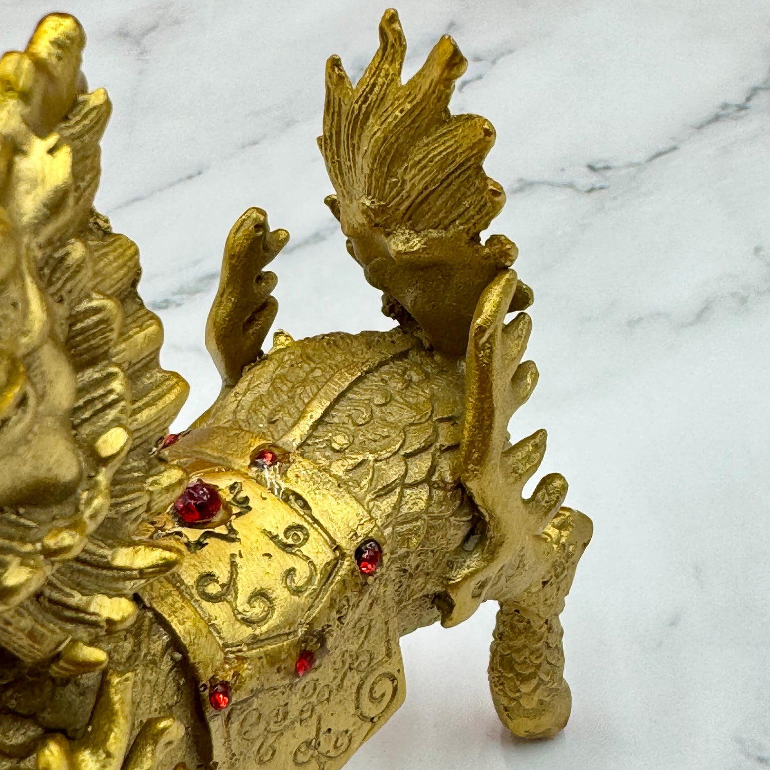 Legendary Brass Qilin for Anti-Bad Luck 10cm Default Title - Feng Shui Charms - Royal Dragon Decor Philippines