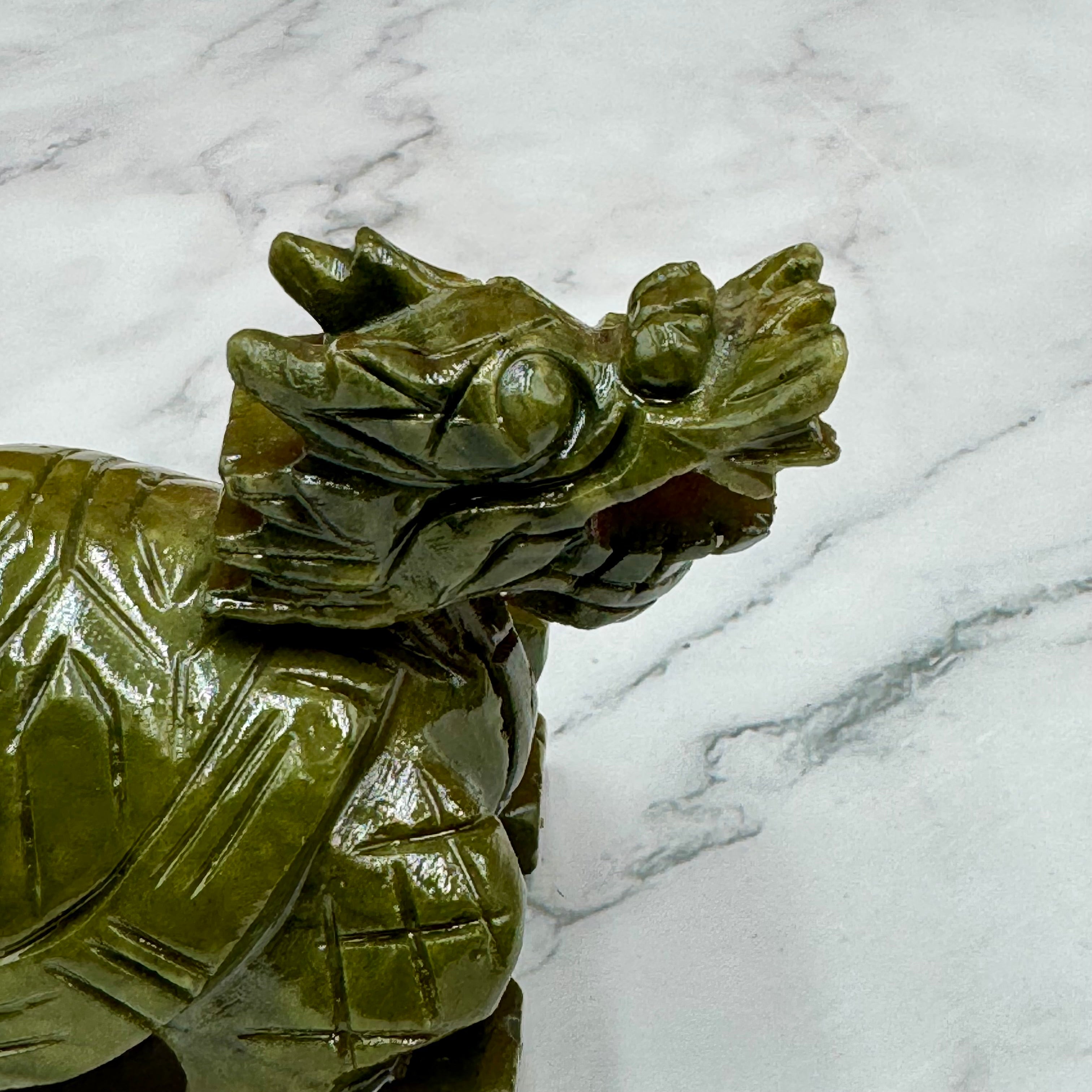 Strong &amp; Sweet Jade Dragon Turtle 12cm Default Title - Feng Shui Charms - Royal Dragon Decor Philippines