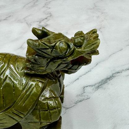 Strong &amp; Sweet Jade Dragon Turtle 12cm Default Title - Feng Shui Charms - Royal Dragon Decor Philippines