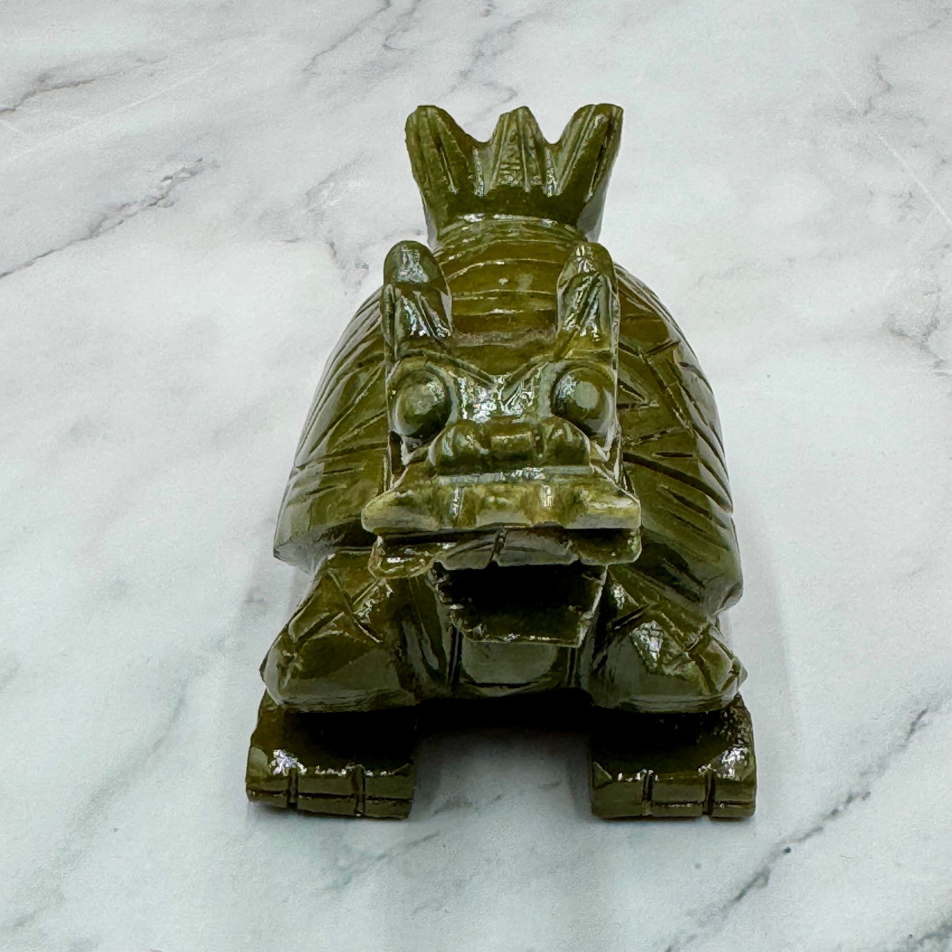 Strong &amp; Sweet Jade Dragon Turtle 12cm Default Title - Feng Shui Charms - Royal Dragon Decor Philippines