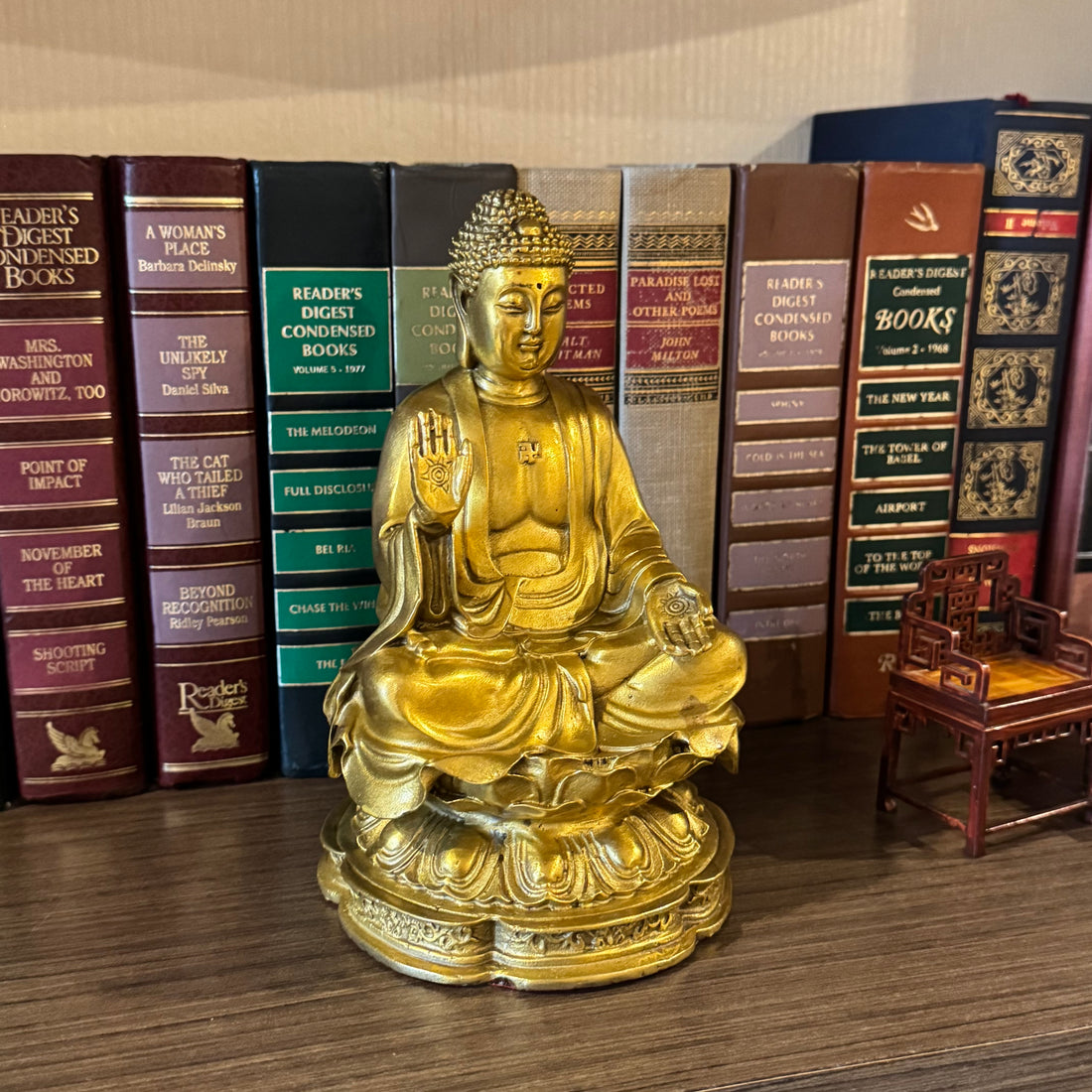 Peace to Your Home Brass Buddha 20cm Default Title - Feng Shui Charms - Royal Dragon Decor Philippines