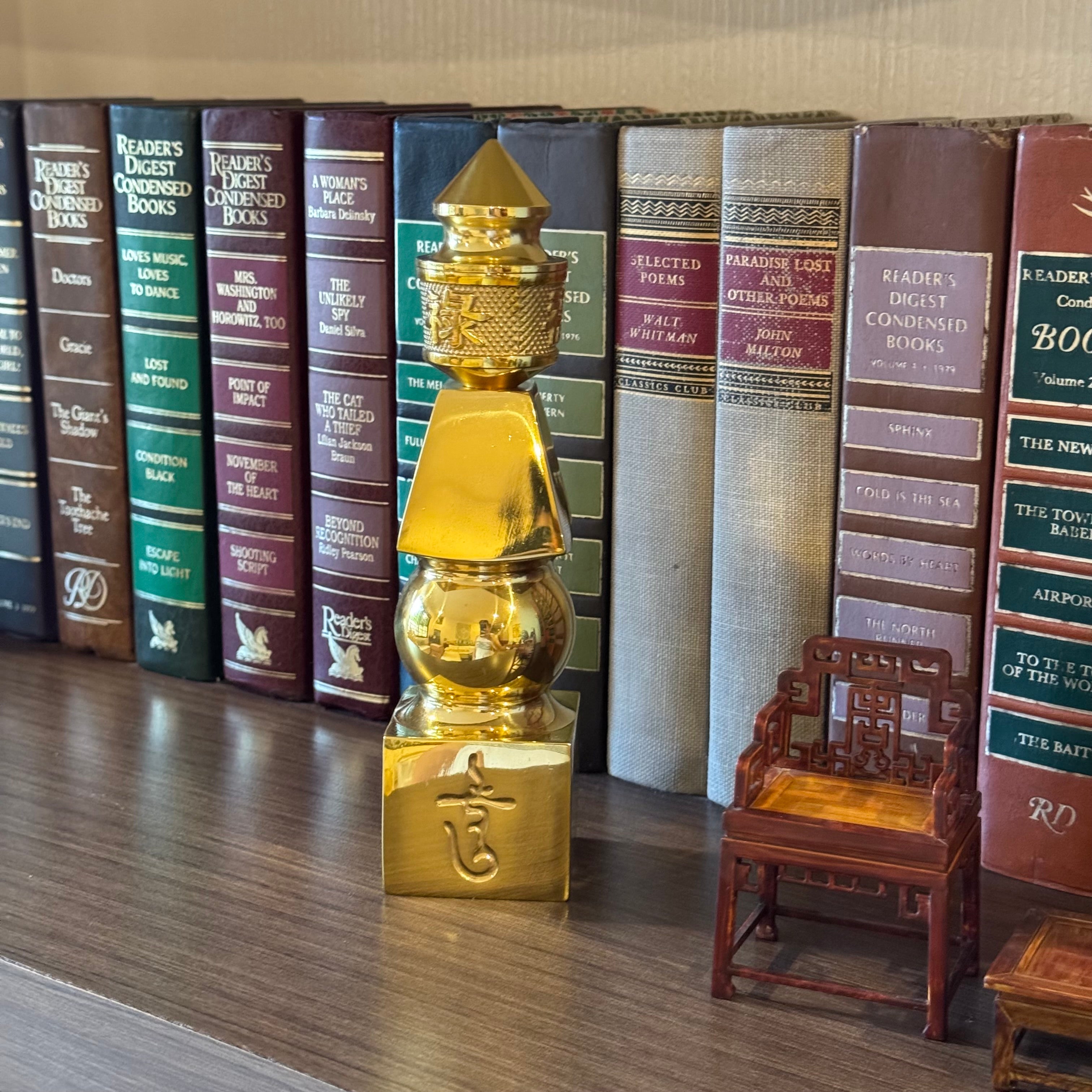 Brass 5 Element Pagoda Flying Star Cure 15cm Default Title - Feng Shui Charms - Royal Dragon Decor Philippines