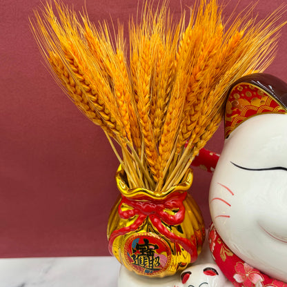 Emperor Lucky Cat with Bountiful Harvest 38cm Default Title - Feng Shui Charms - Royal Dragon Decor Philippines
