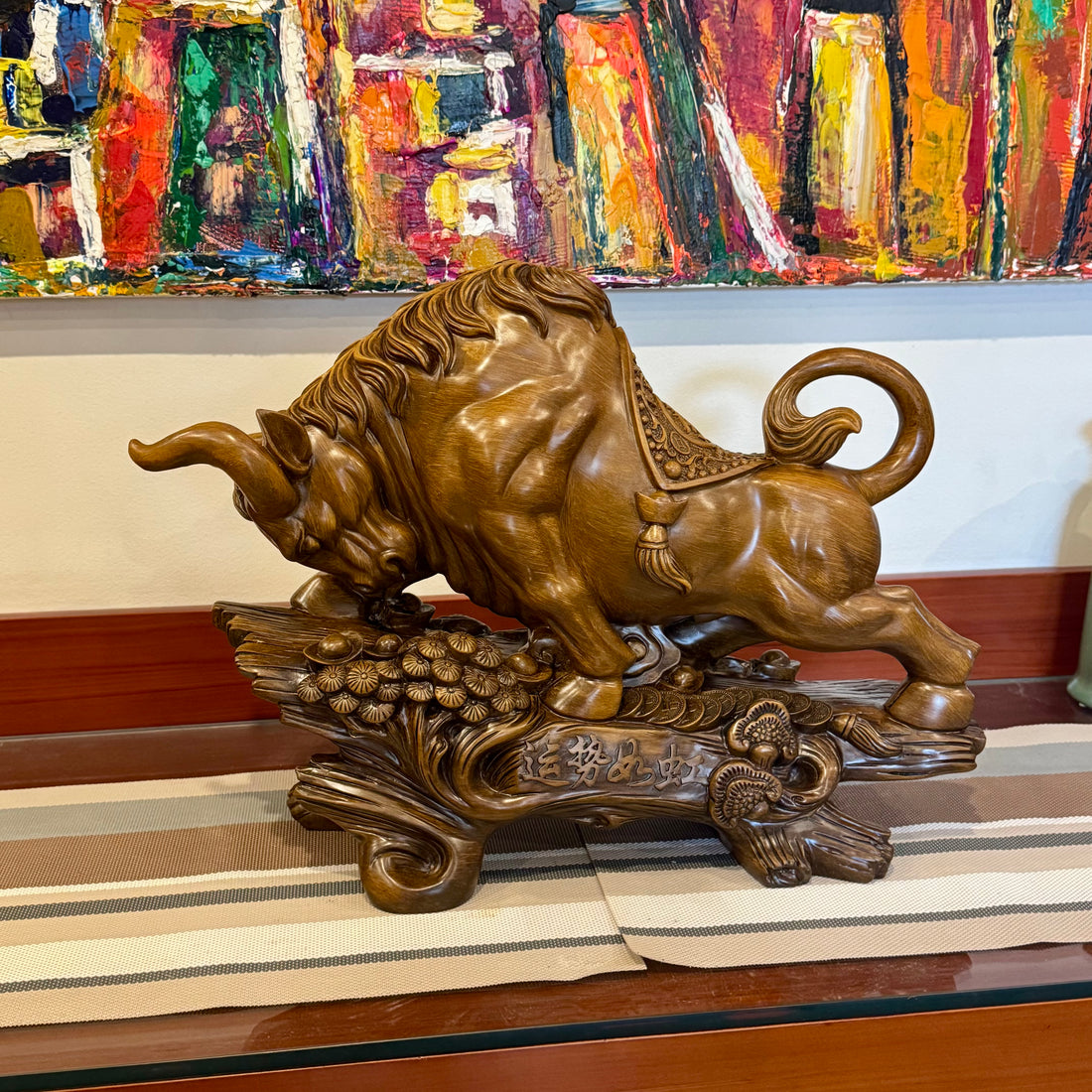 Charge to the Bull Market Mighty Ox 48cm Default Title - Feng Shui Charms - Royal Dragon Decor Philippines
