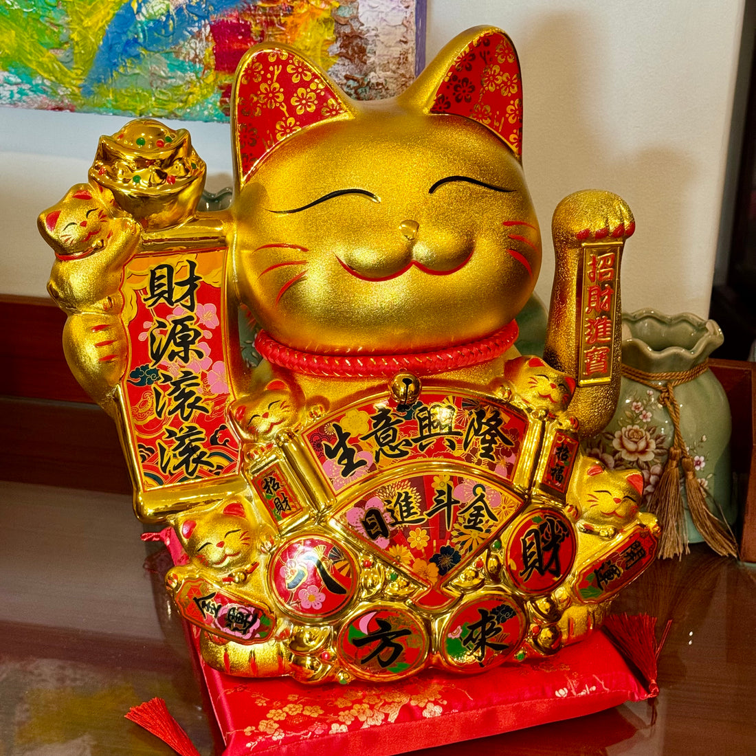 Too Many Customers Supreme Golden Cat 39cm Default Title - Feng Shui Charms - Royal Dragon Decor Philippines