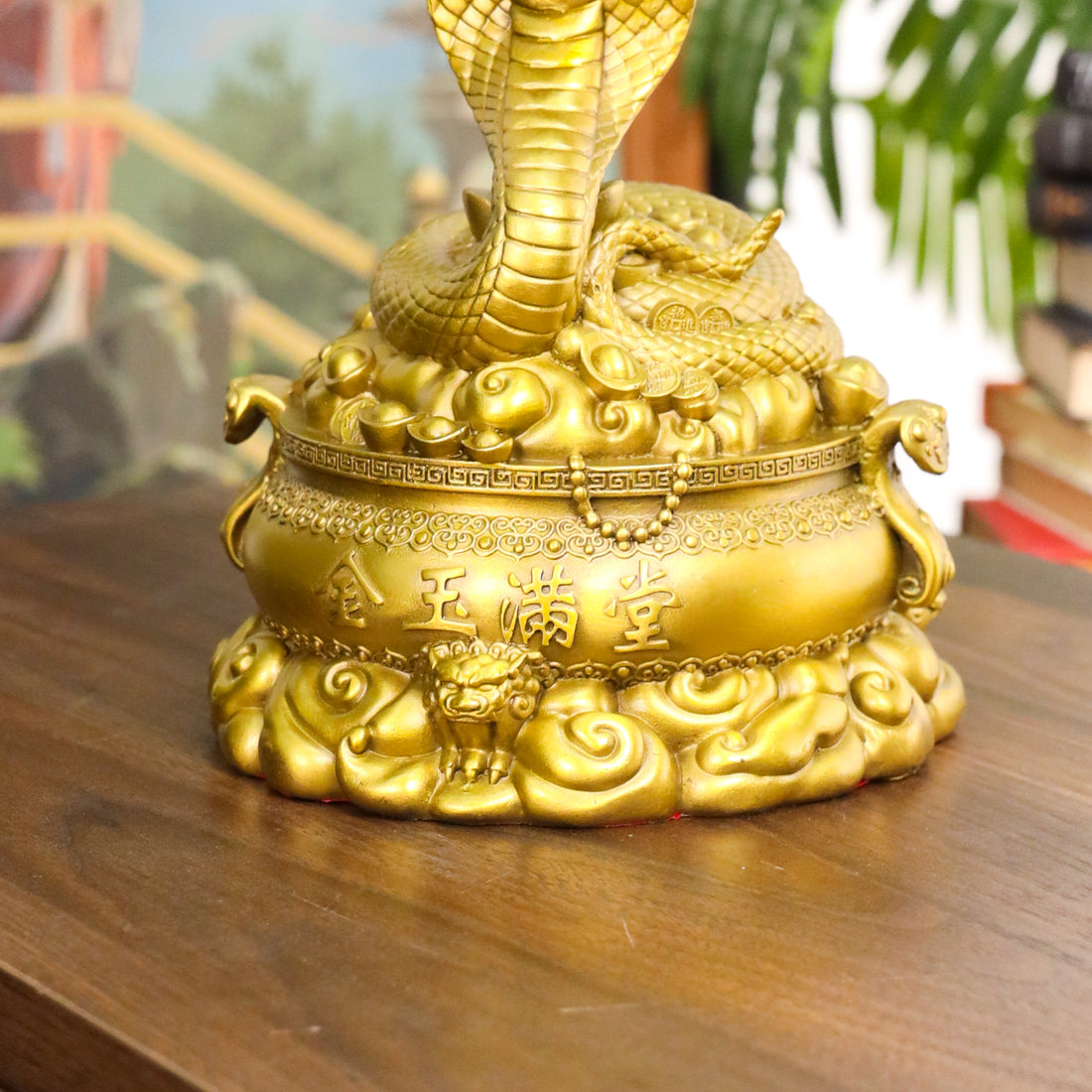 Brass Serpent of Sharp Success Snake 20cm