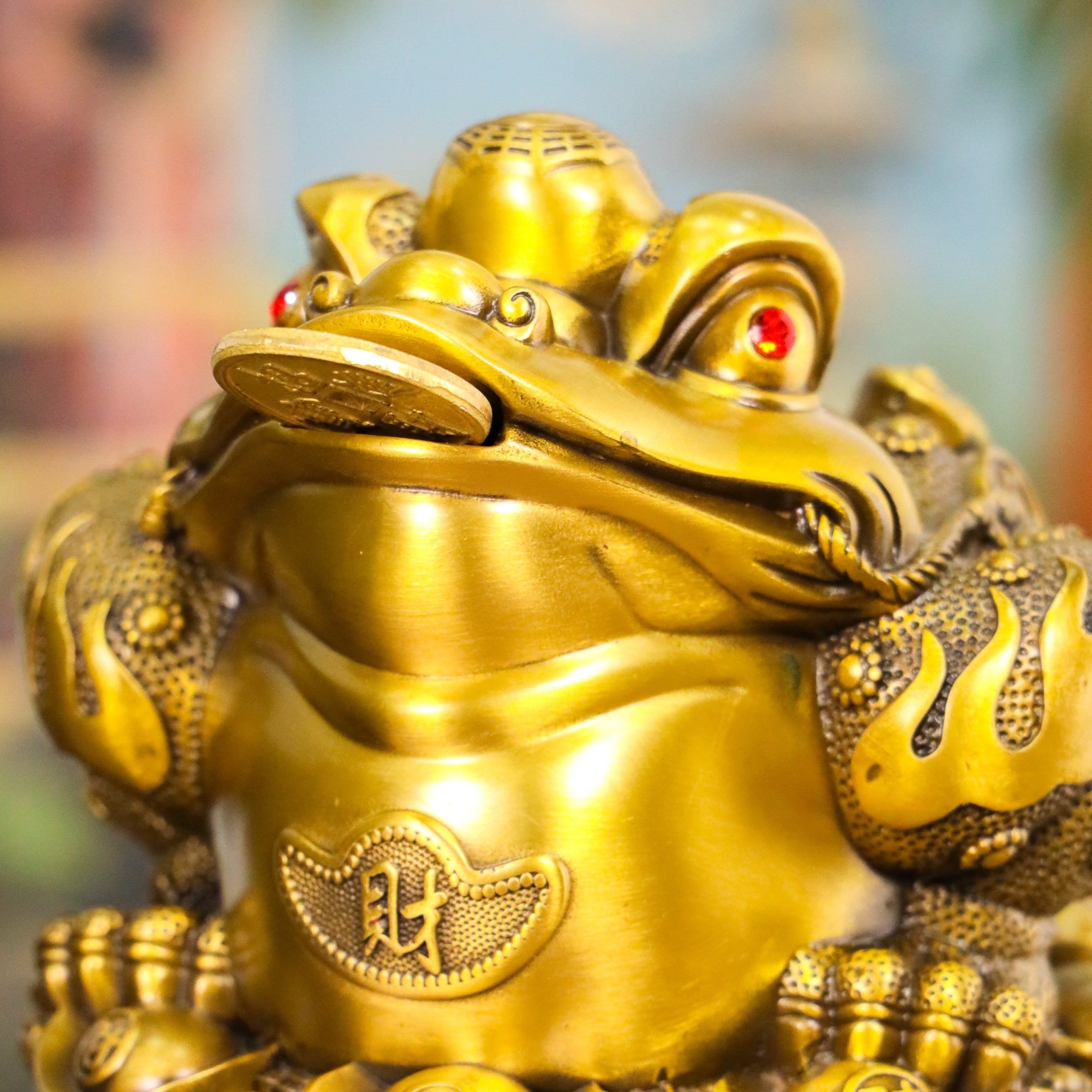 Grand Brass Money Frog of Endless Blessings 24cm