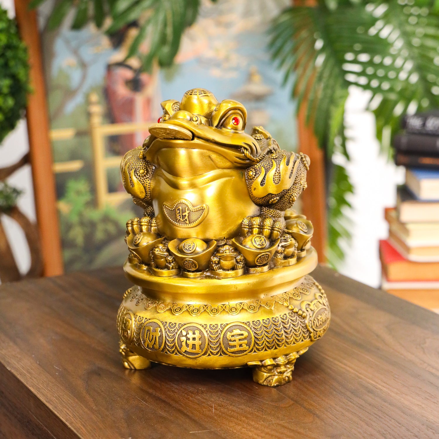Grand Brass Money Frog of Endless Blessings 24cm