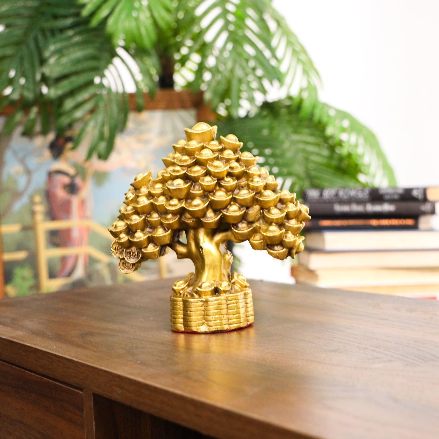 Strong as Metal Brass Money Tree 18cm