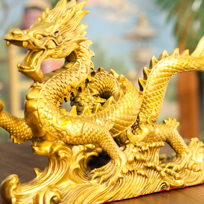 Ferocious Dragon of Triumph and Victory Brass 34cm