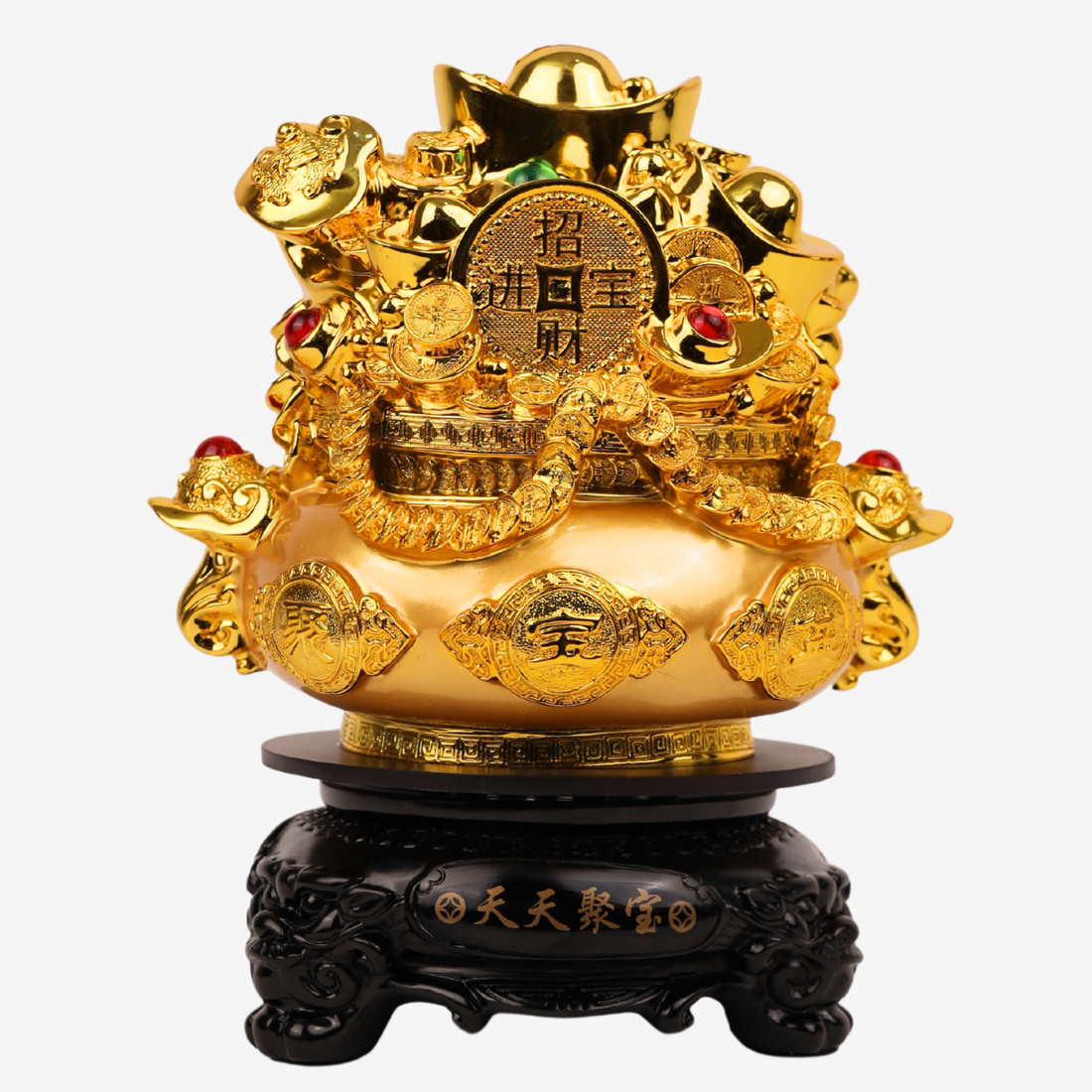 Pot of Gold Jewels and Treasures 28cm