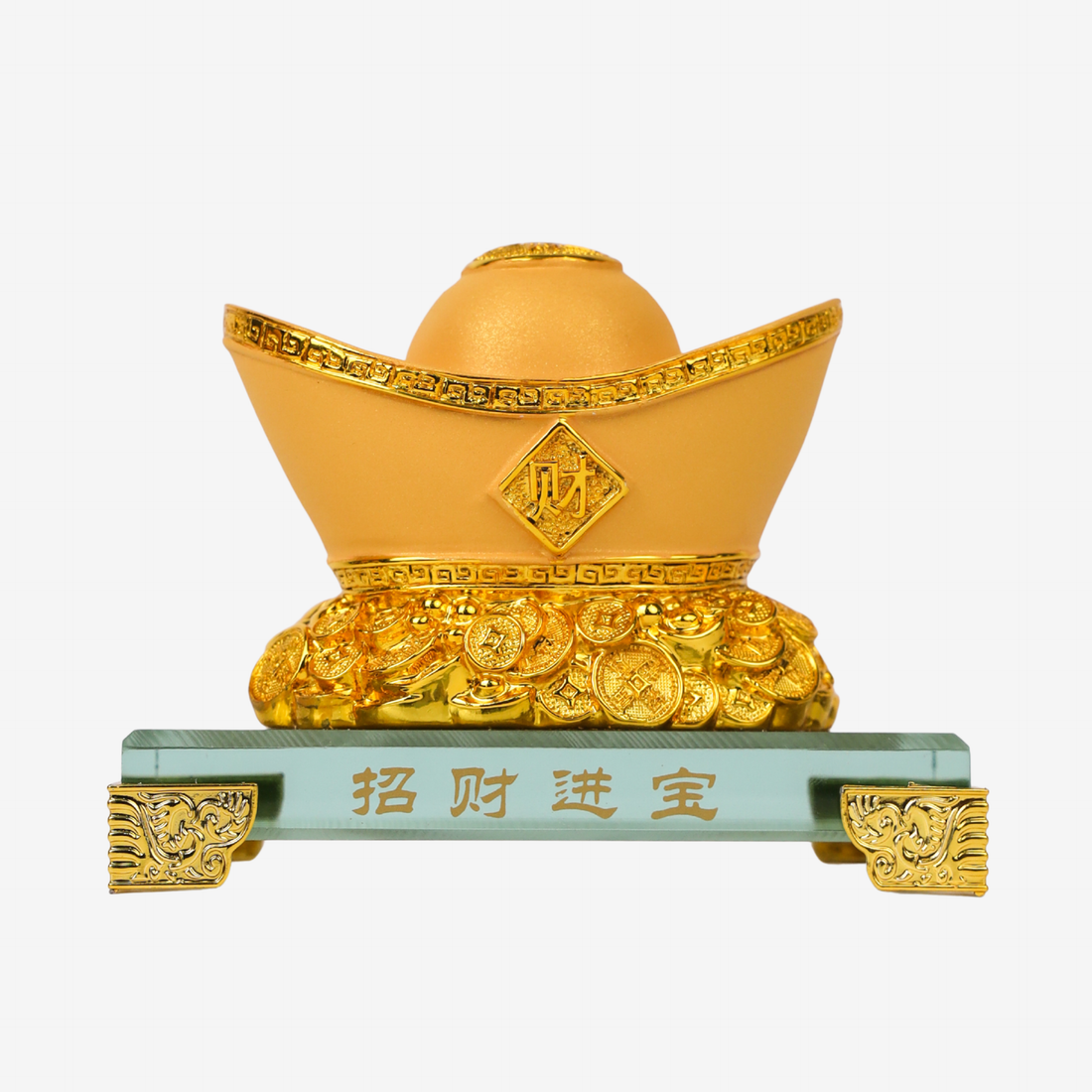 Golden Wealth Ingot for Everyday Savings 12cm