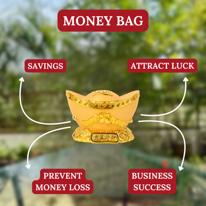 Classic Gold Ingot of Financial Security 15cm