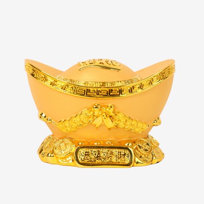 Classic Gold Ingot of Financial Security 15cm