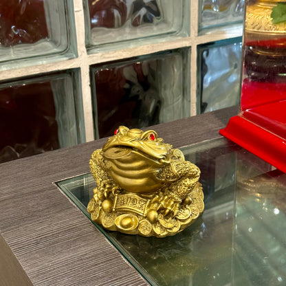 Wealth Attracting Money Frog to Increase Luck 12cm - Feng Shui Chinese Lucky Items - Royal Dragon Decor