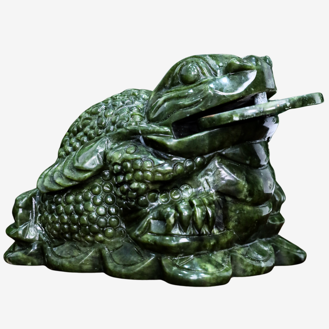 Master of Fortune Heavyweight Jade Frog 33cm