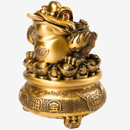 Grand Brass Money Frog of Endless Blessings 24cm
