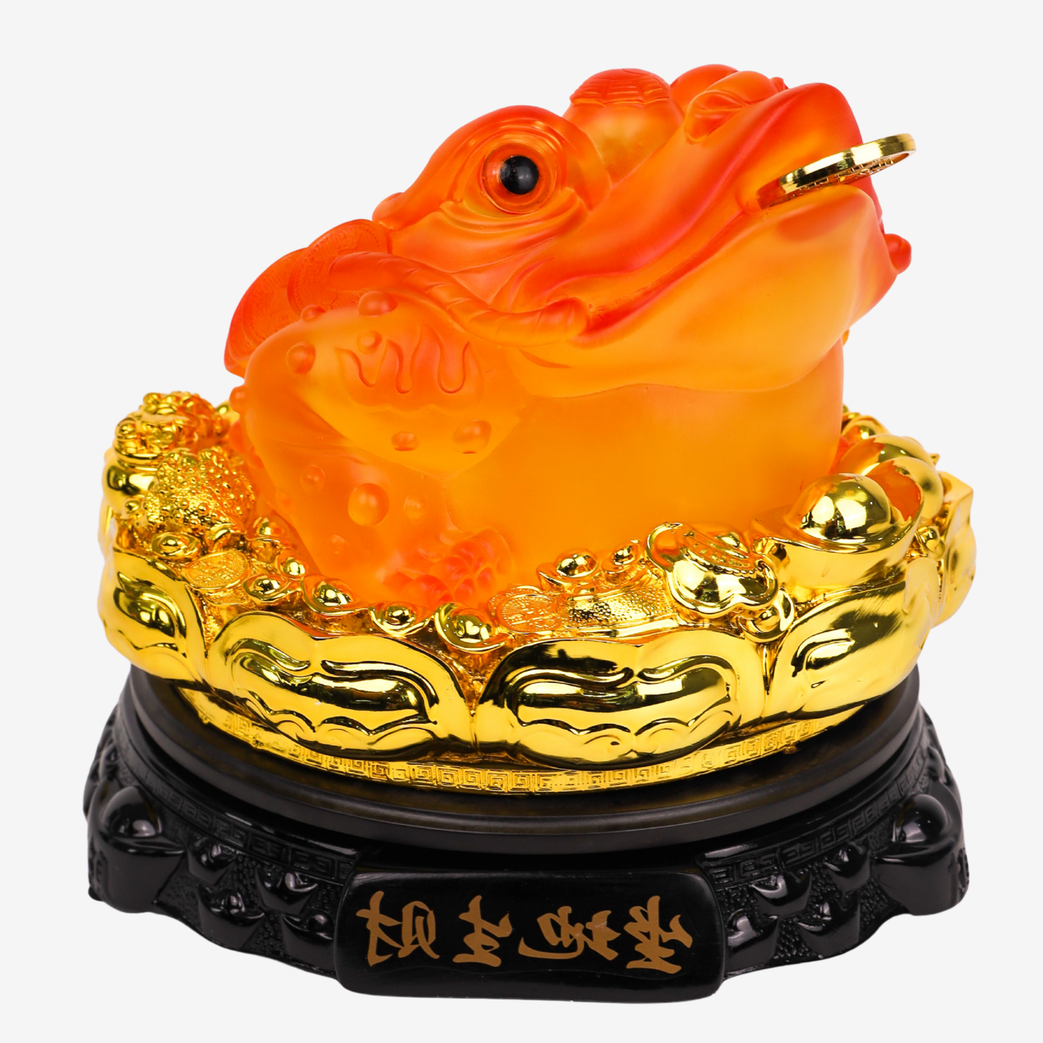 Amber Glow Money Frog of Wealth 25cm