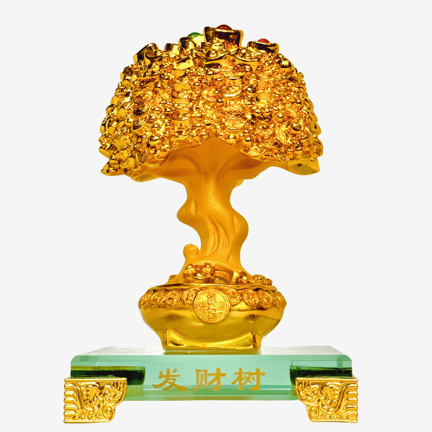 Mini Money Tree for Wealth Attraction 15cm - Feng Shui Chinese Lucky Items - Royal Dragon Decor