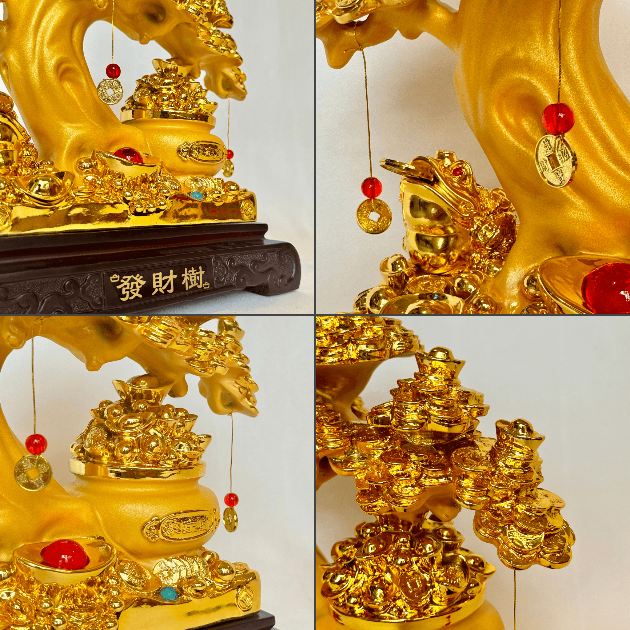 Large Lucky Money Tree of Gold Abundance 34cm - Feng Shui Chinese Lucky Items - Royal Dragon Decor