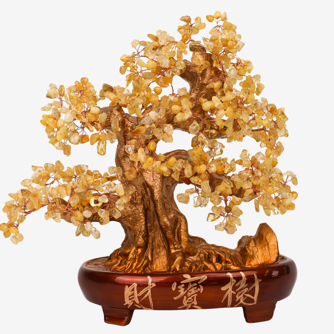 Gold and Citrine Tree of Rising Fortune 37cm
