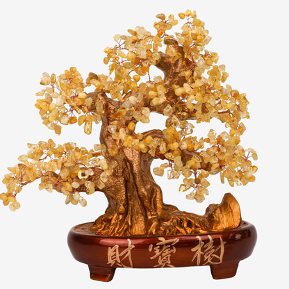 Gold and Citrine Tree of Rising Fortune 37cm