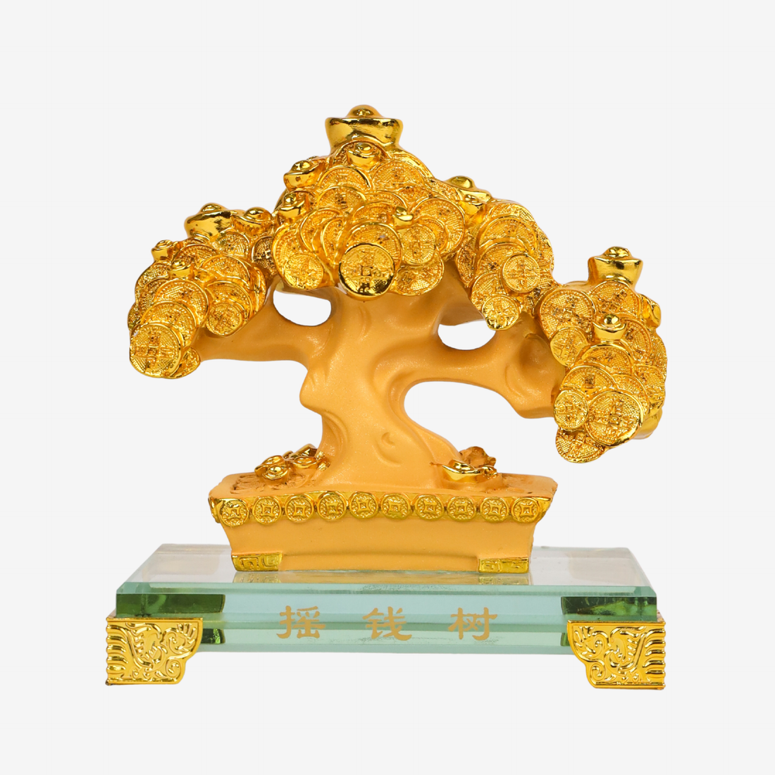 Golden Coin Tree of Growing Fortune 14cm