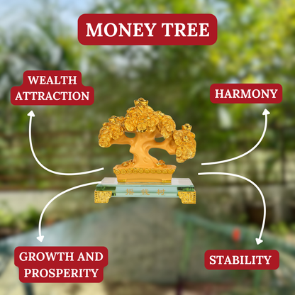 Golden Coin Tree of Growing Fortune 14cm