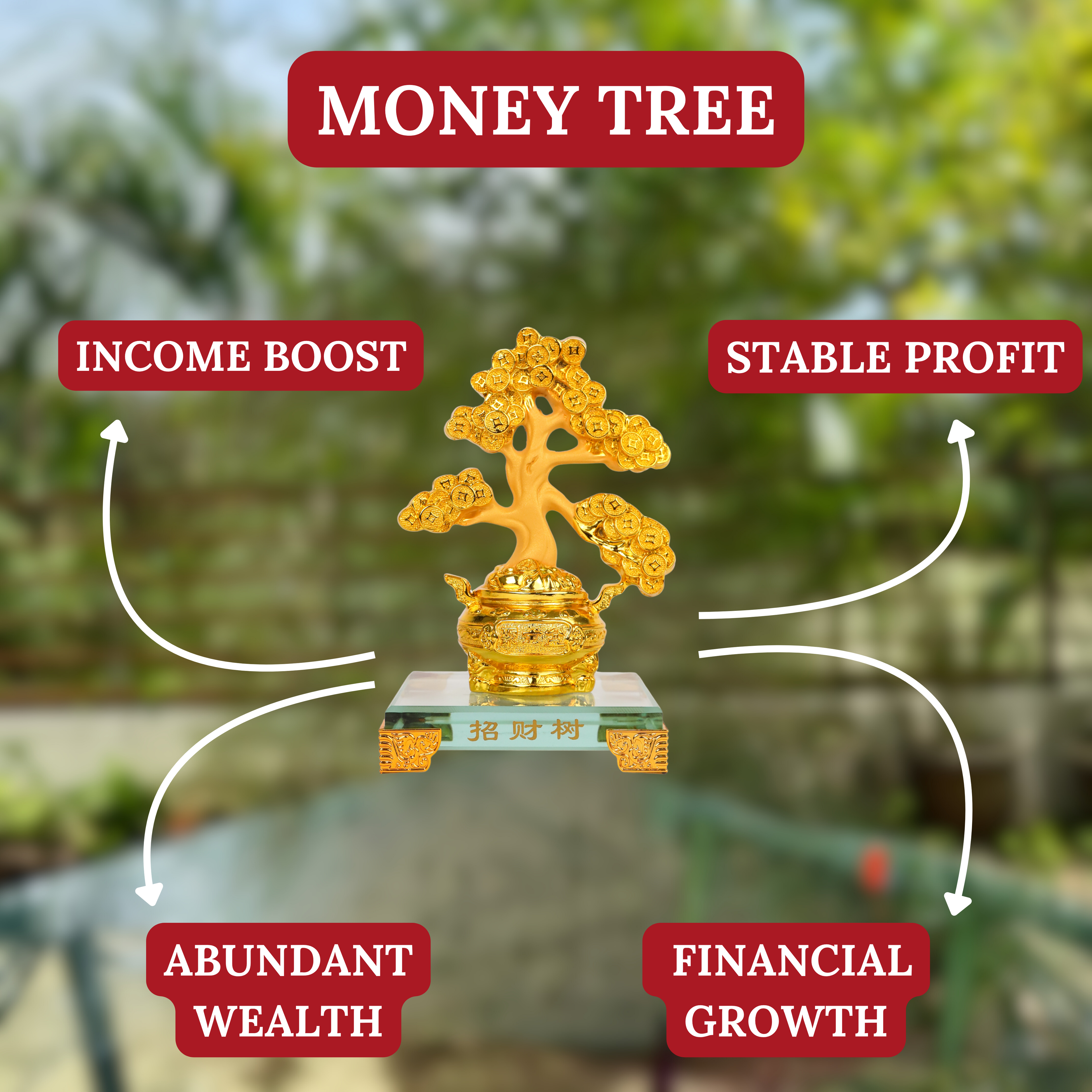 Slim Money Tree of Smooth Wealth Growth 16cm