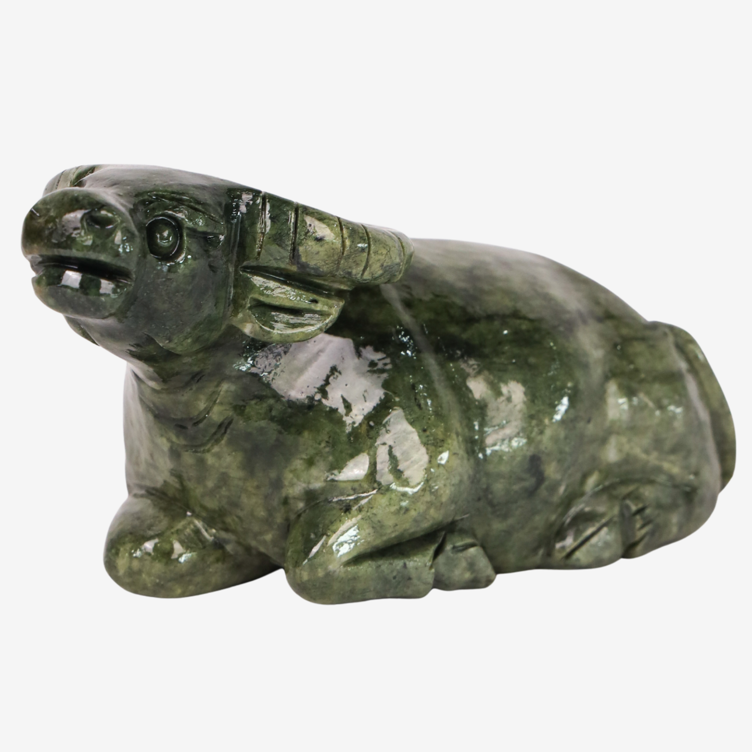 Jade Zodiac Ox for Reliable Progress 18cm