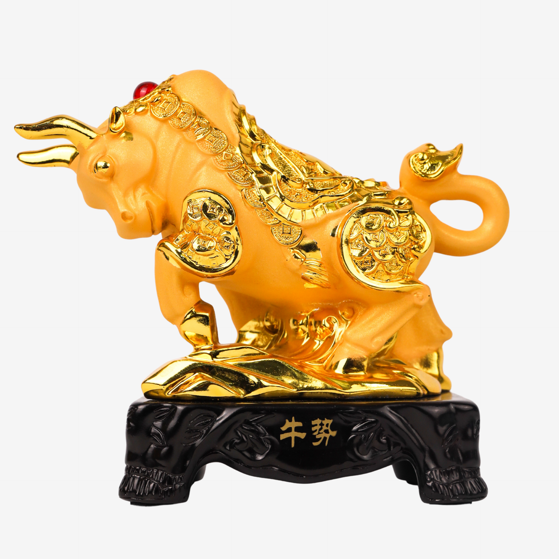 Golden Zodiac Ox of Long-Term Success 18cm