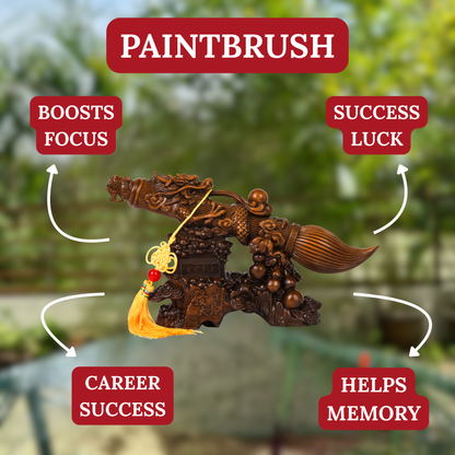 Wood Calligraphy Brush of Achievement 31cm