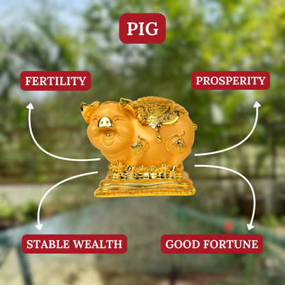Easy Life Golden Pig of Prosperity 38cm