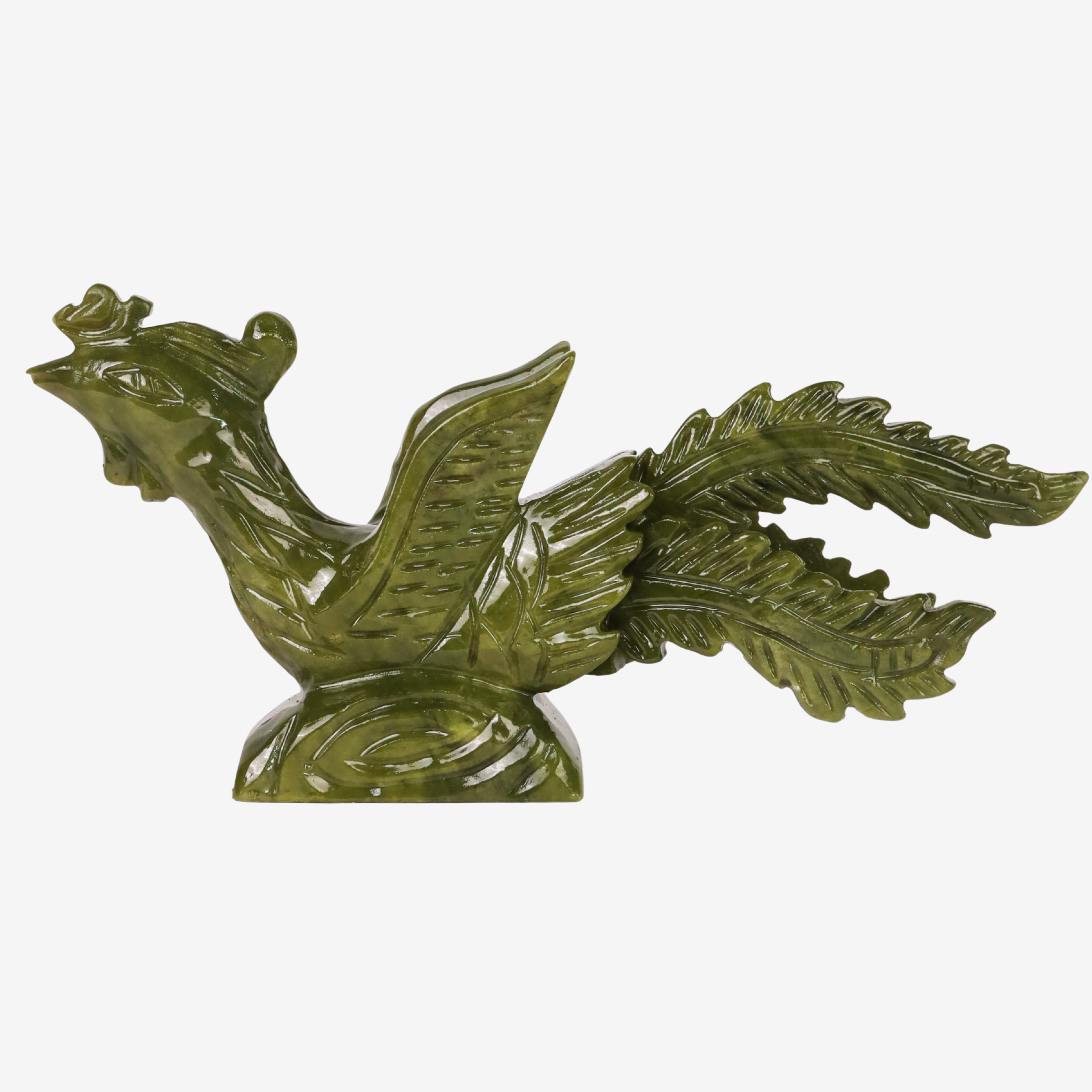 Jade Phoenix of Rising Grace 25cm