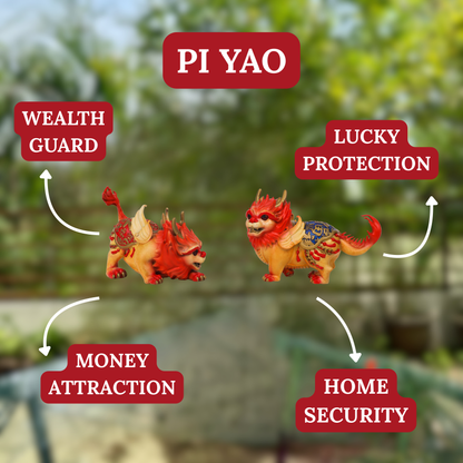 The Cutest Protectors - Pi Yao Pair 22cm