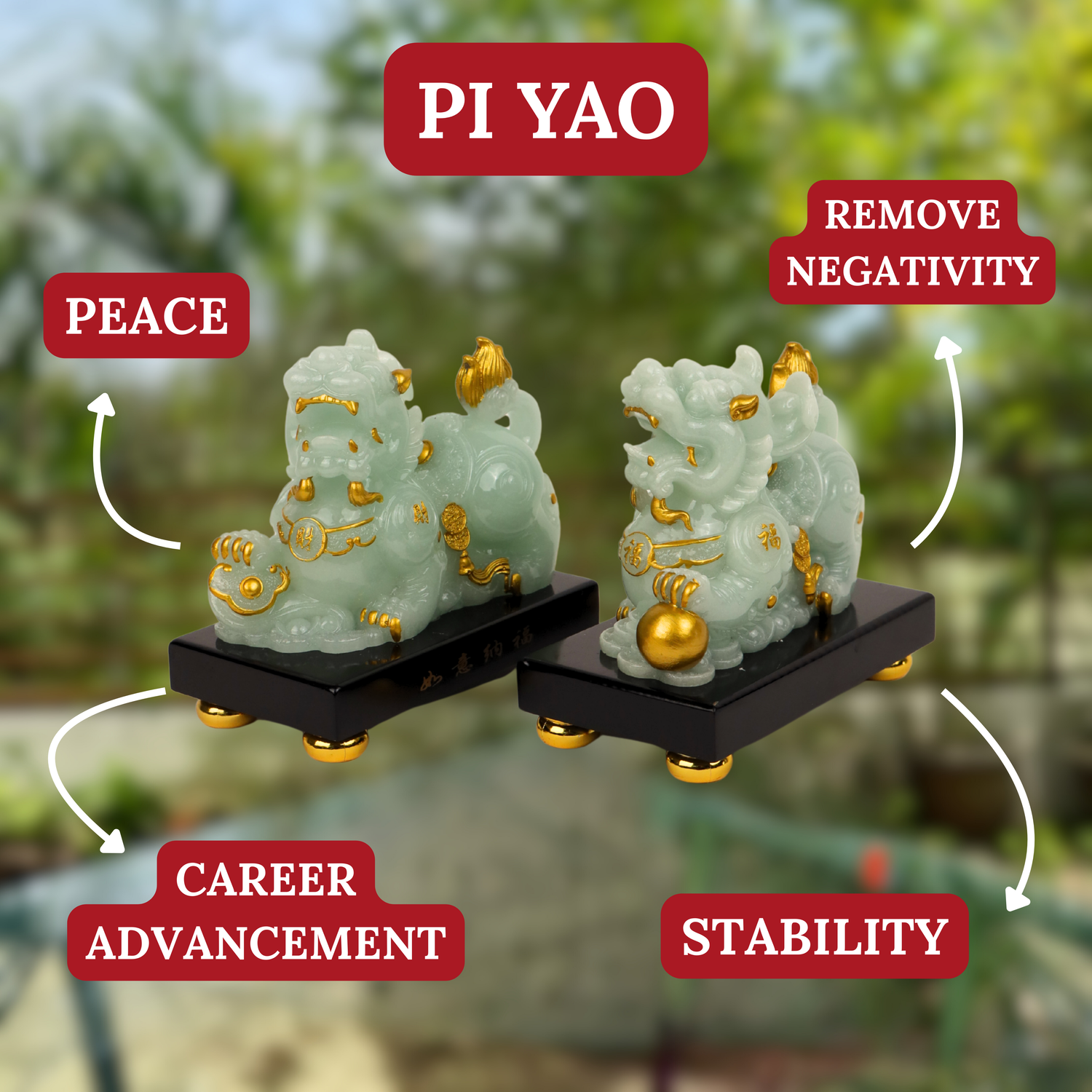 Jade Pi Yaos of Endless Blessings 16cm