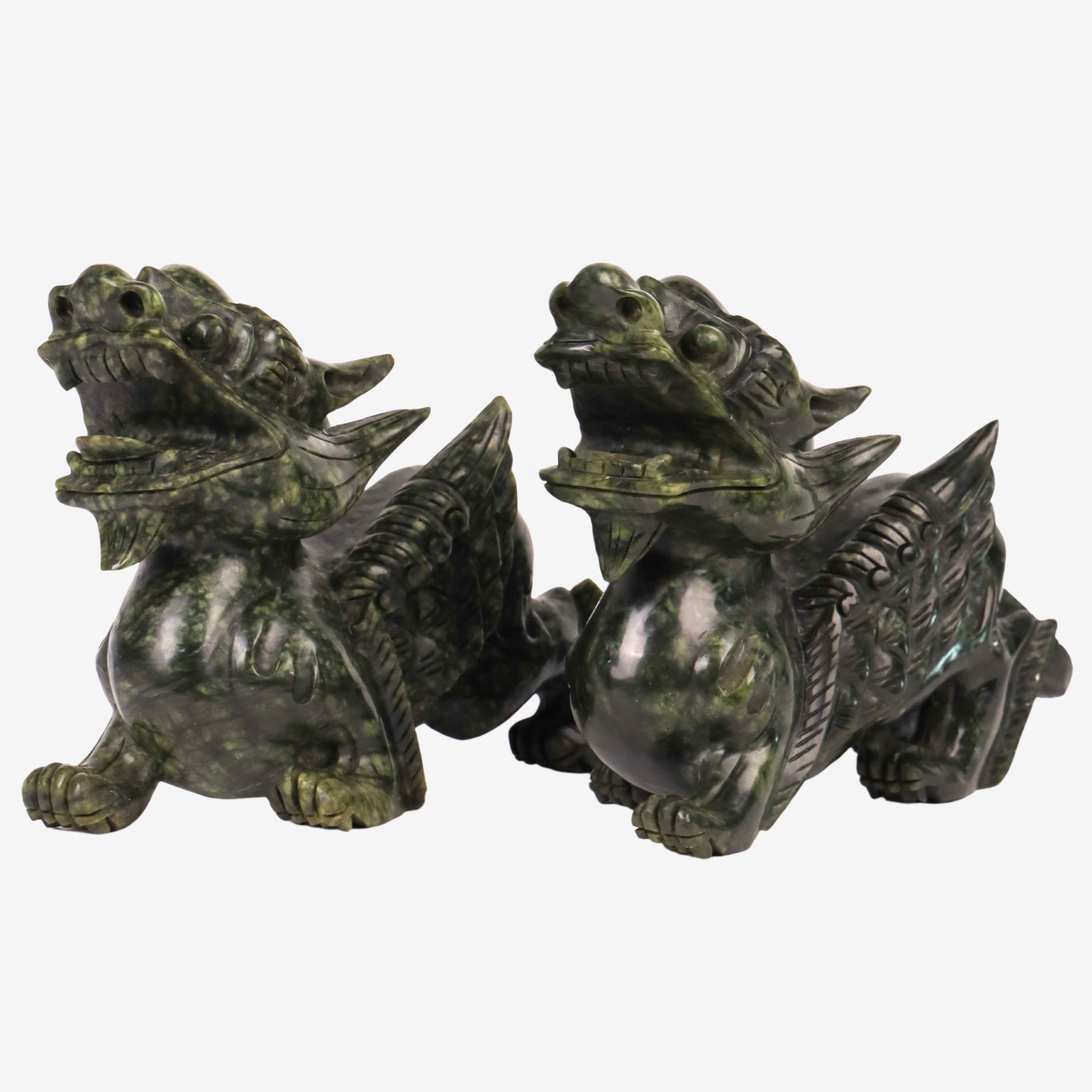 The Royal Jade Guardians Pi Yao Pair 23cm