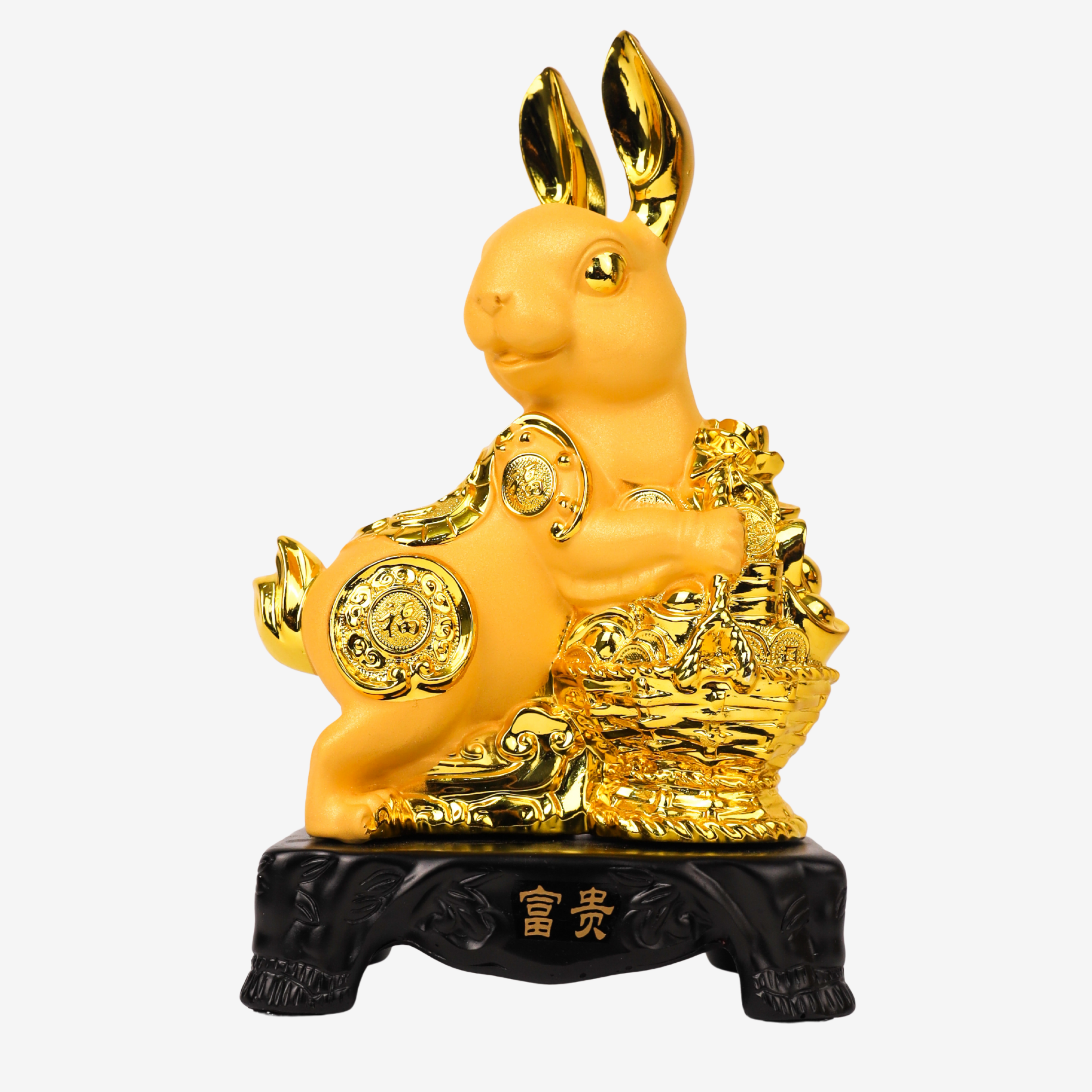 Golden Zodiac Rabbit of Peaceful Living 18cm