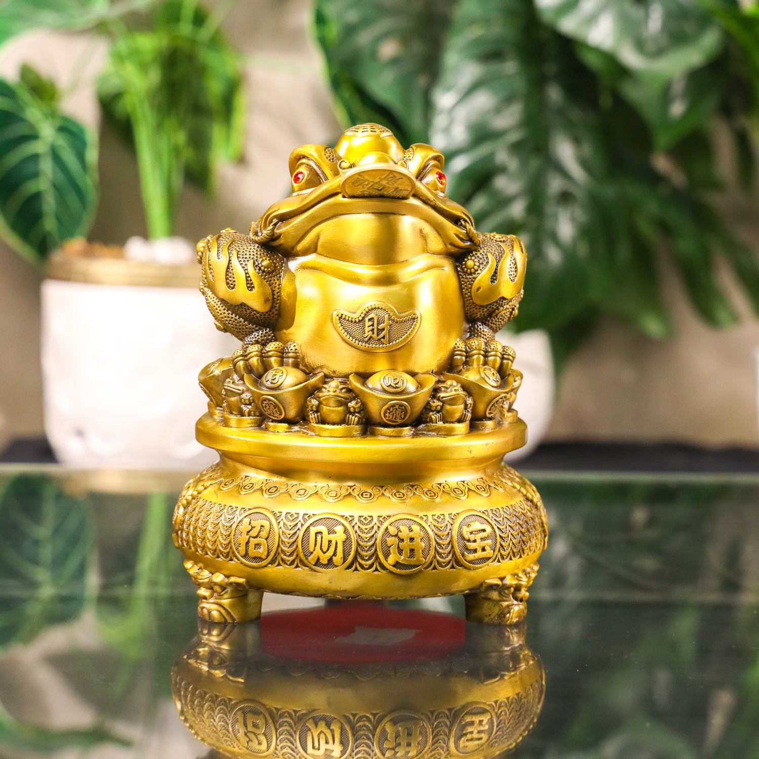 Grand Brass Money Frog of Endless Blessings 24cm