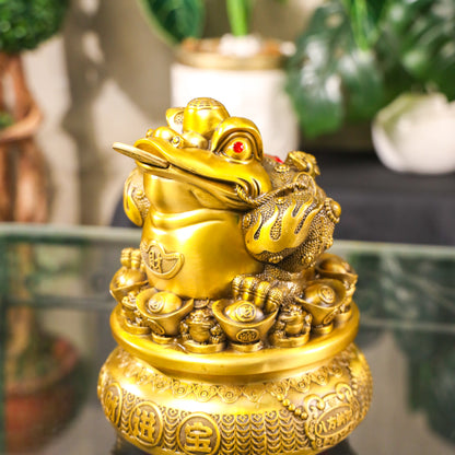 Grand Brass Money Frog of Endless Blessings 24cm