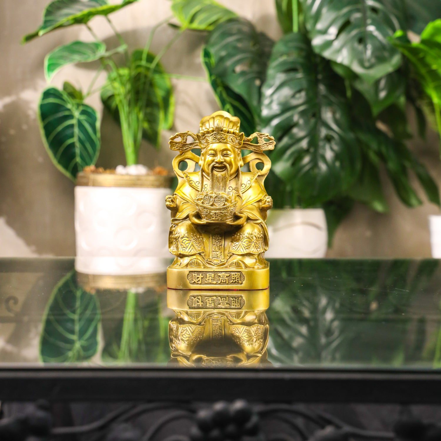 Brass Cai Shen the God of Wealth 21cm