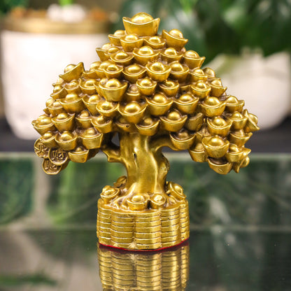 Strong as Metal Brass Money Tree 18cm