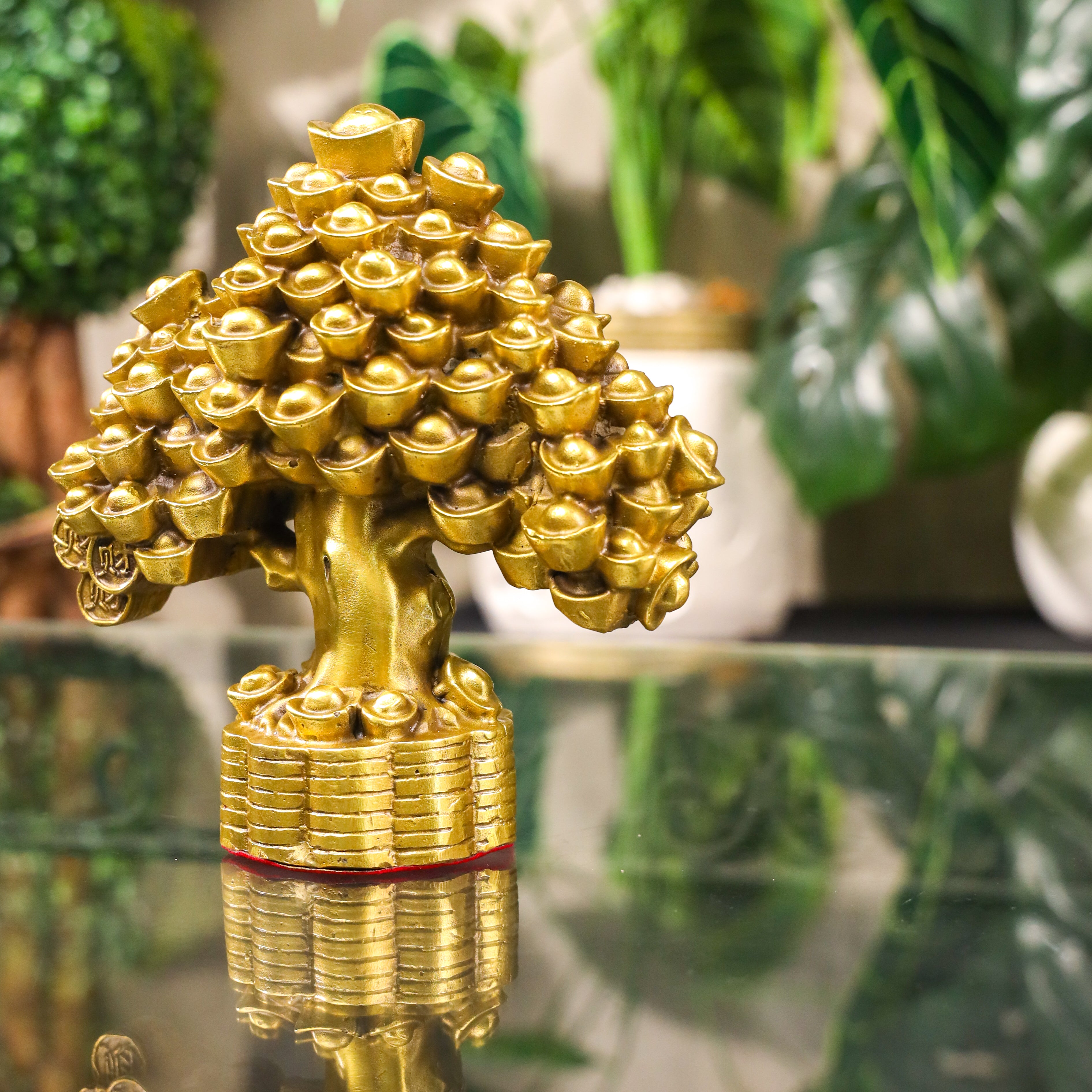 Strong as Metal Brass Money Tree 18cm