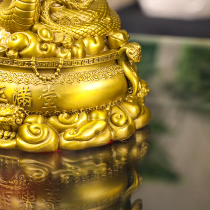 Brass Serpent of Sharp Success Snake 20cm