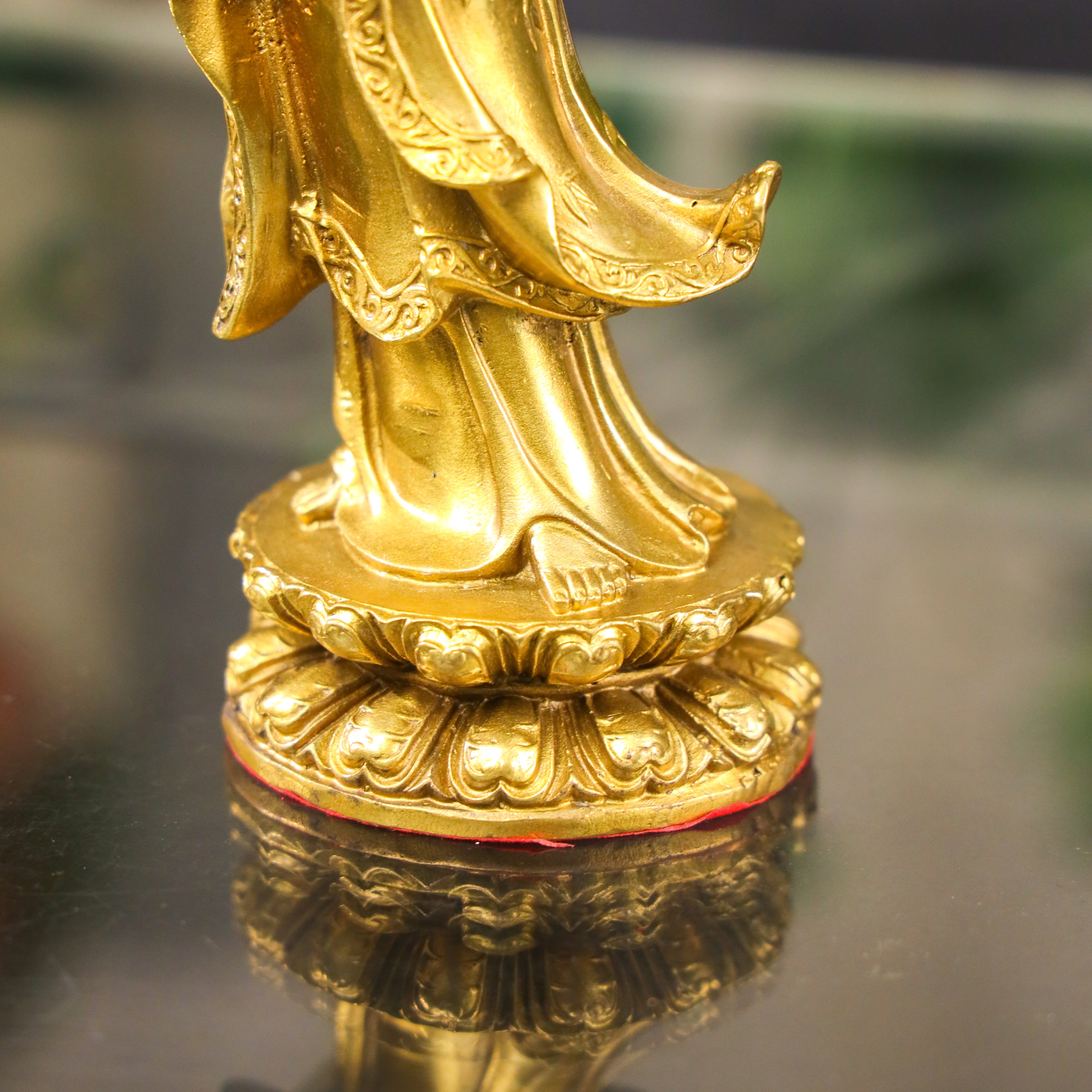 Merciful Guardian Brass Guan Yin 26cm