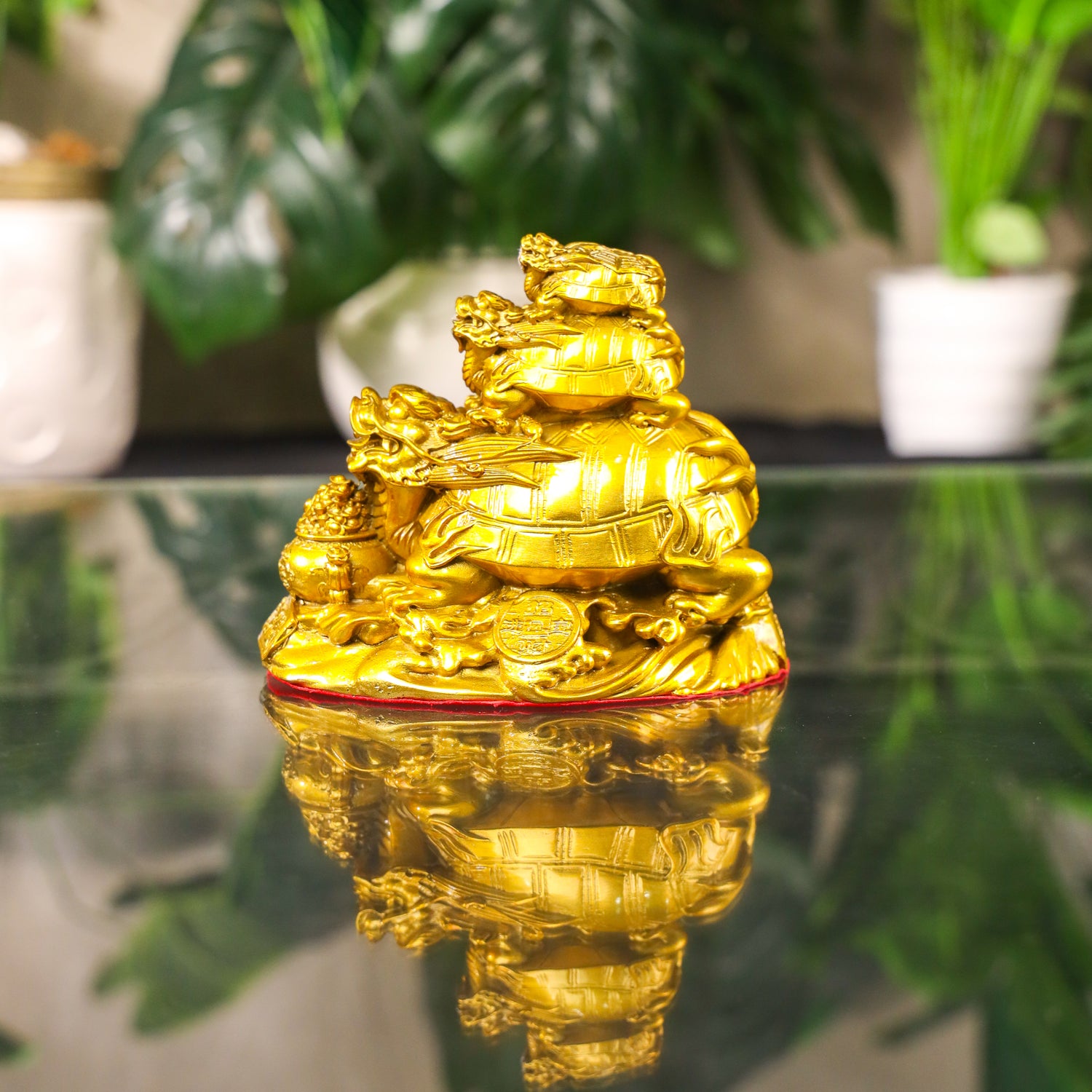 Three Generations of Success Dragon Turtle 15cm